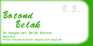 botond belak business card